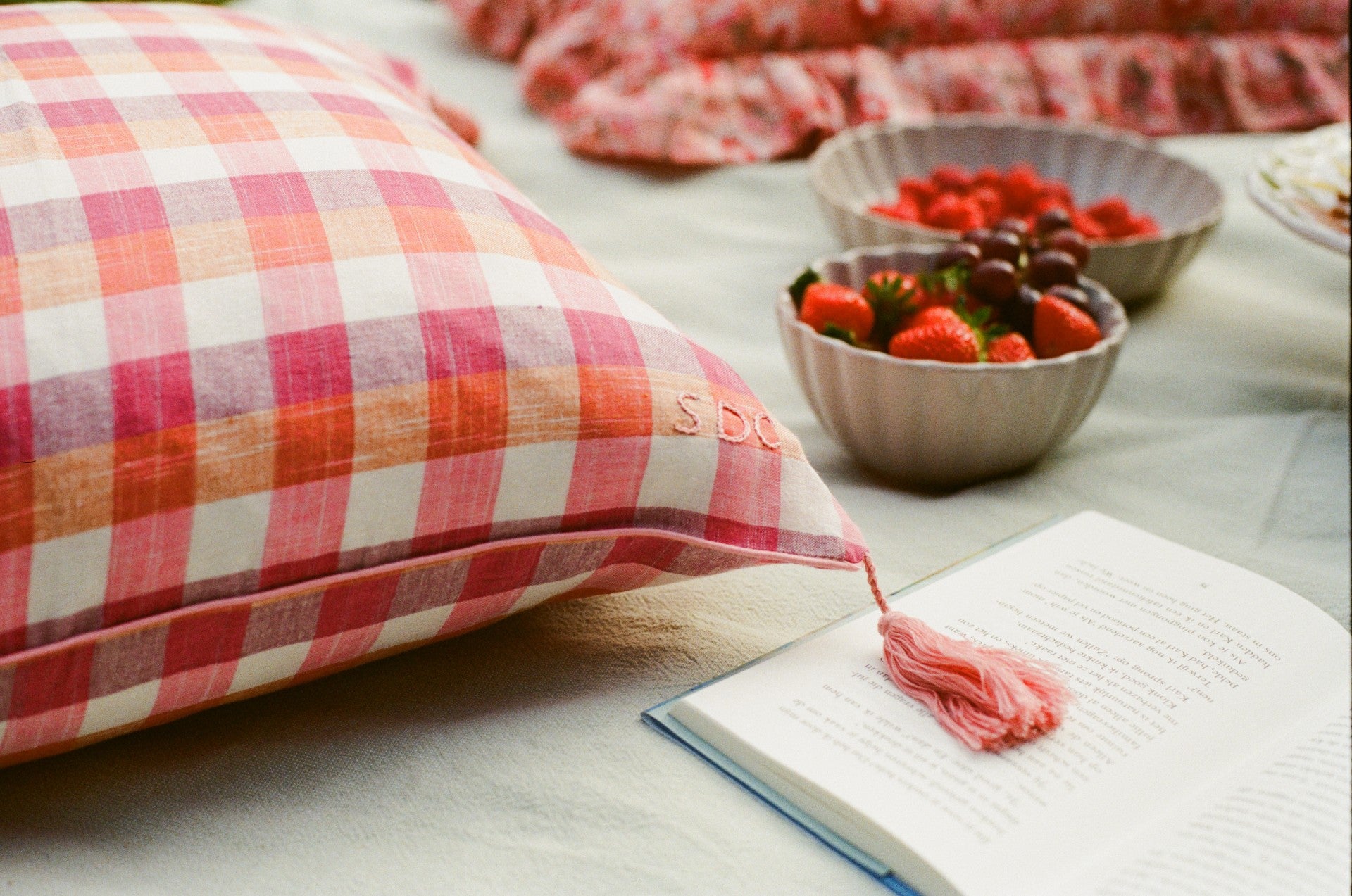 Check cushion cover 50 x 50 cm